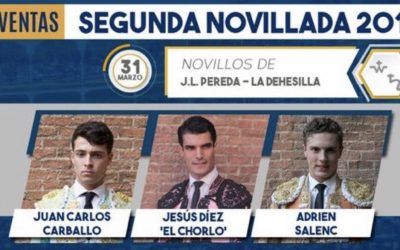 Volvemos a Madrid con una novillada el 31 de marzo