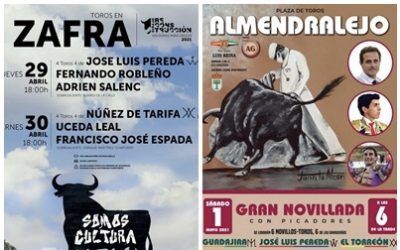 Empezamos temporada 21. Próximos festejos Zafra y Almendralejo.