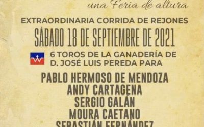 Sorteo y orden de lidia para la de rejones de esta tarde en Almodóvar del Campo