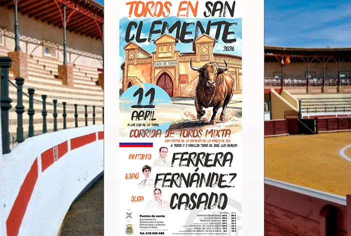 Los toros de D. José Luis Pereda, eje de la gran cita taurina de San Clemente 2026